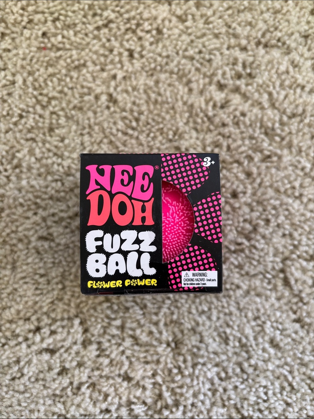 Nee Doh Fuzz Ball Kids Toy - Pink